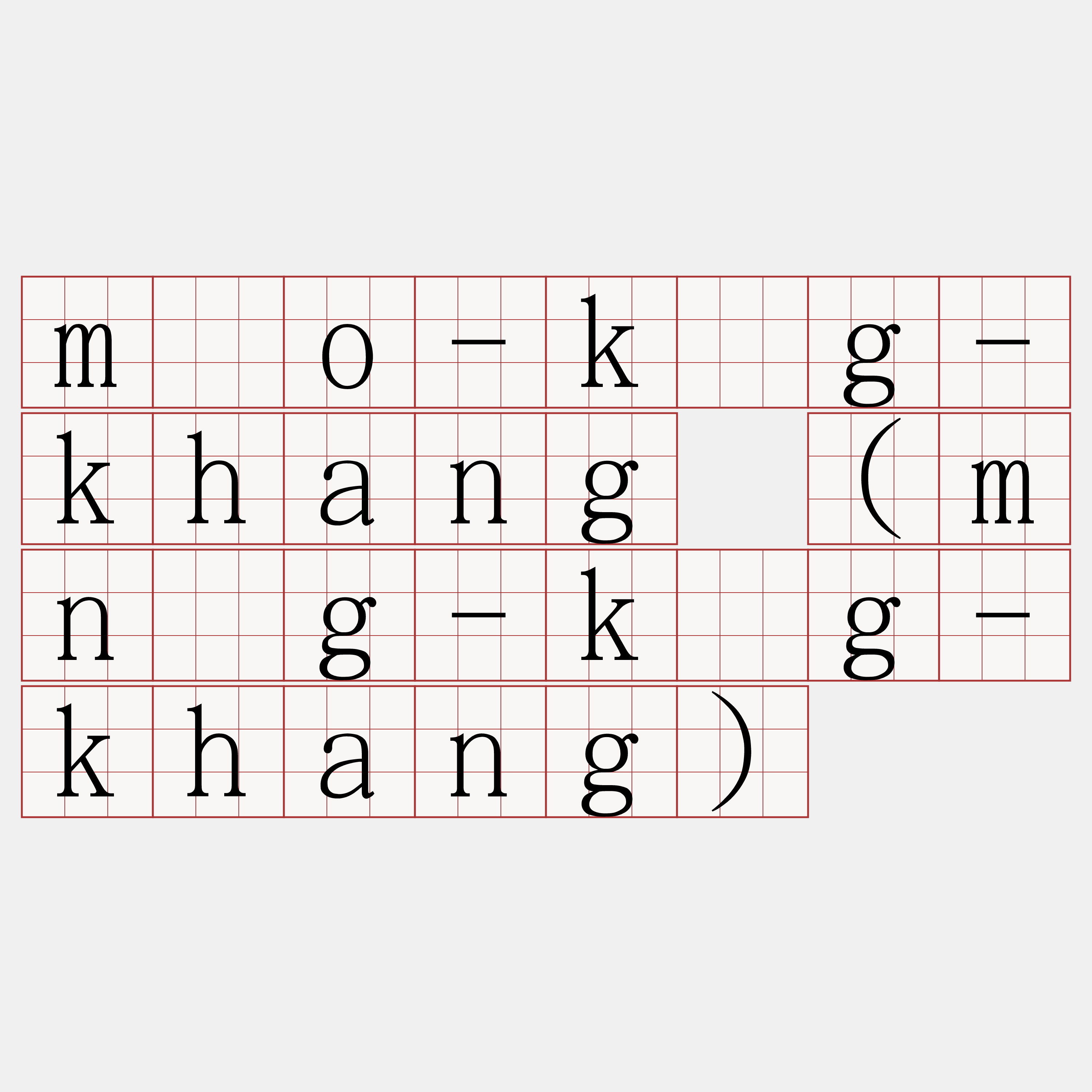 môo-kńg-khang (mn̂g-kńg-khang)